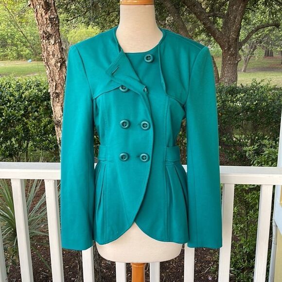 Nanette Lepore Double-Breasted Peplum Jacket - Picture 1 of 5